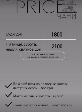 ціни Панорама HILL