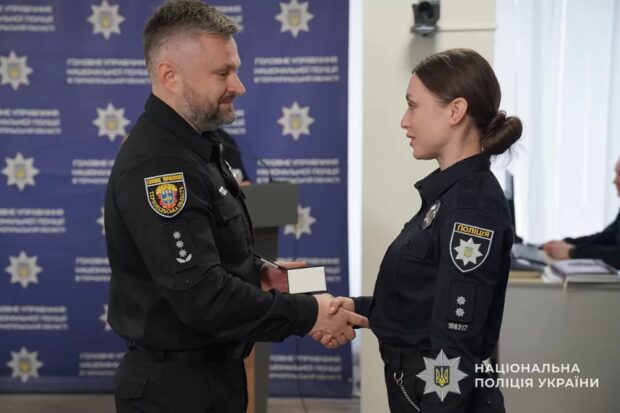 Нагородження правоохоронниці