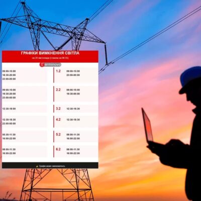 вимкнення світла 20 листопада