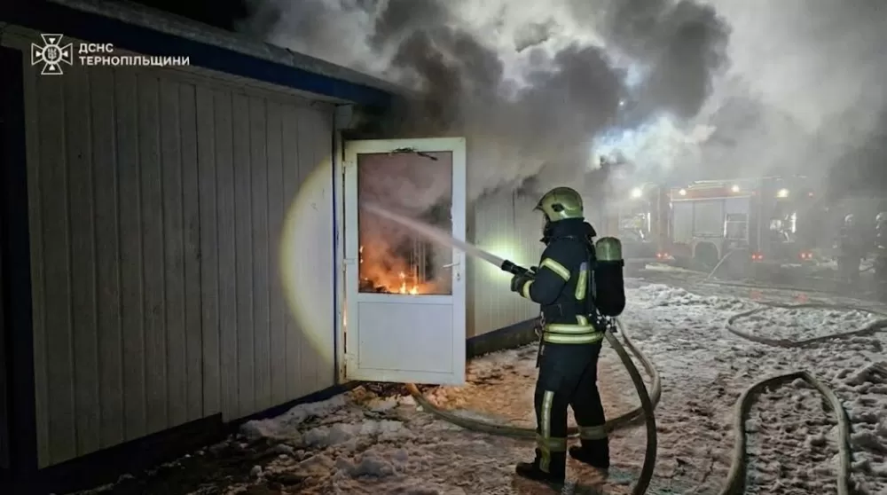 горів кіоск у Кременці