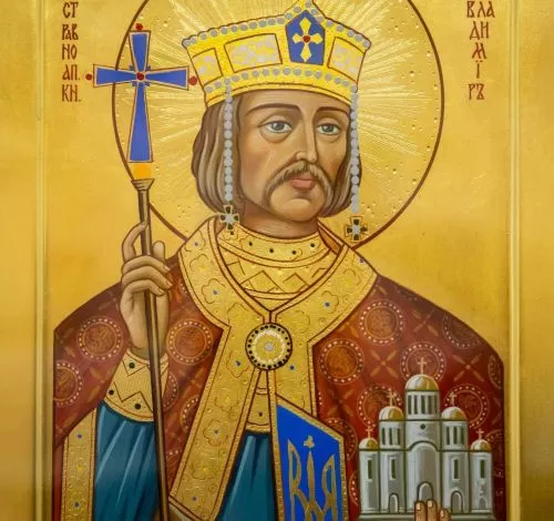 Ікона з мощами святого Володимира Великого