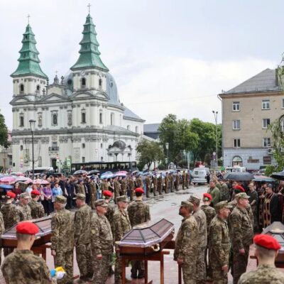 прощання з 7 невідомими захисниками