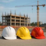 будівельна каска на будівництві